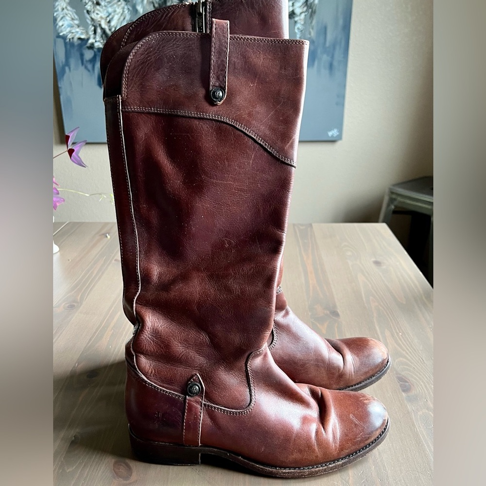 FRYE boots size 7 extended calf